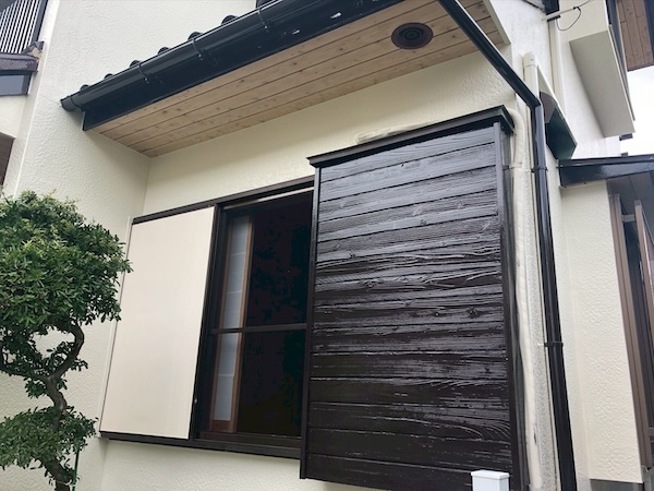 横浜市港南区I様邸施工後戸袋外壁