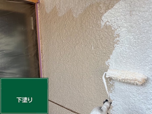 鶴見区S様邸外壁下塗り