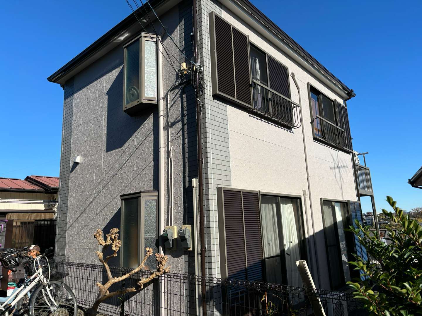 マキタ建設 横浜市南区 クリア塗料 施工後